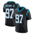 C.Panthers #97 Bobby Brown III Player Black Vapor Untouchable Limited Game Ldoa Stitched Jerseys