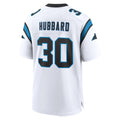 C.Panthers #30 Chuba Hubbard Player White Home Game Ldoa Stitched Jerseys