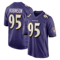 B.Ravens #95 Tavius Robinson Player Purple Home Game Ldoa Stitched Jerseys