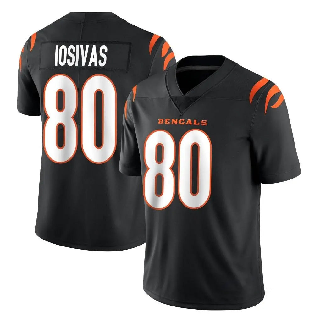 C.Bengals #80 Andrei Iosivas Player Black Vapor Untouchable Limited Home Game Ldoa Stitched Jerseys