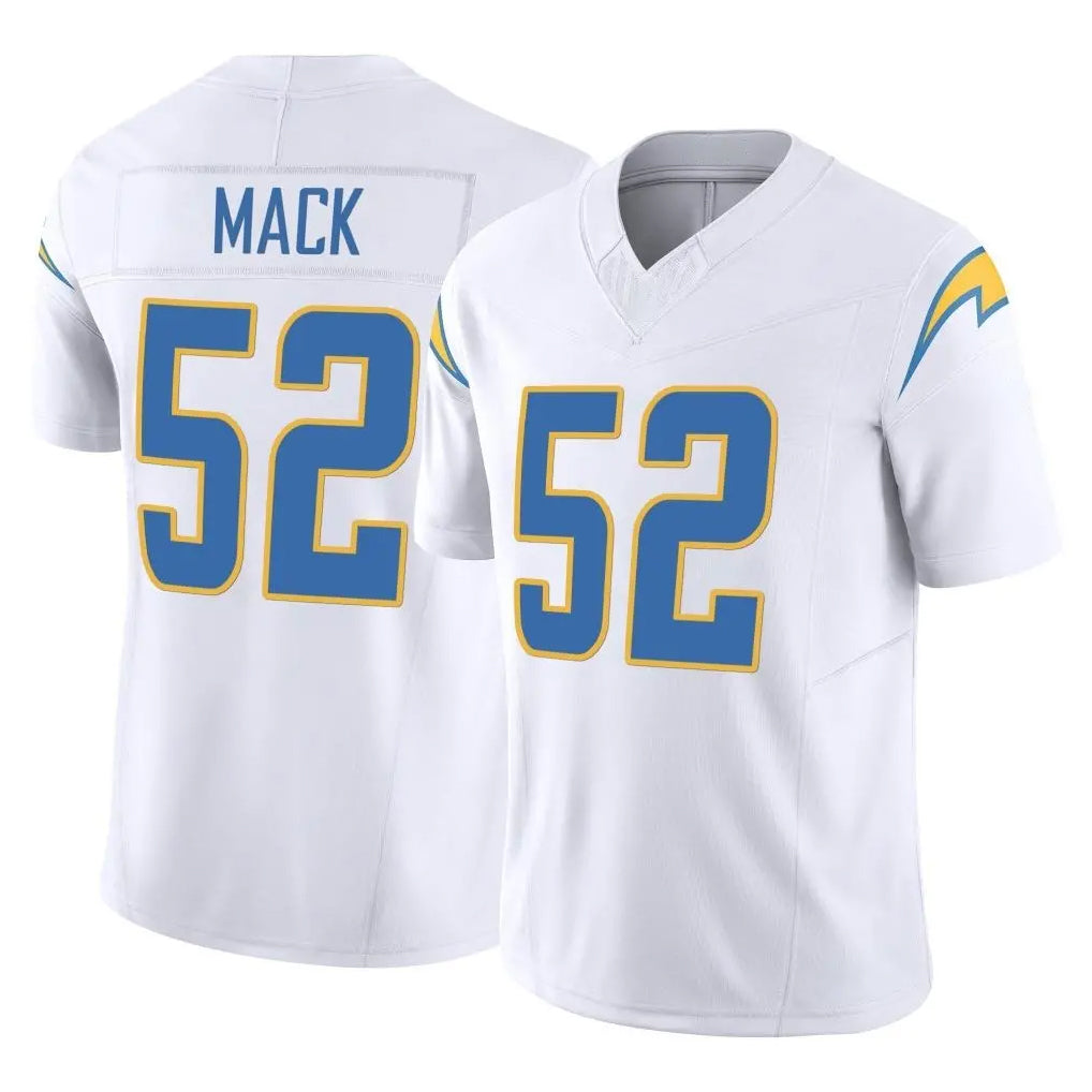 LA.Chargers #52 Khalil Mack Player White Limited Vapor F.U.S.E. Home Game Ldoa Stitched Jerseys