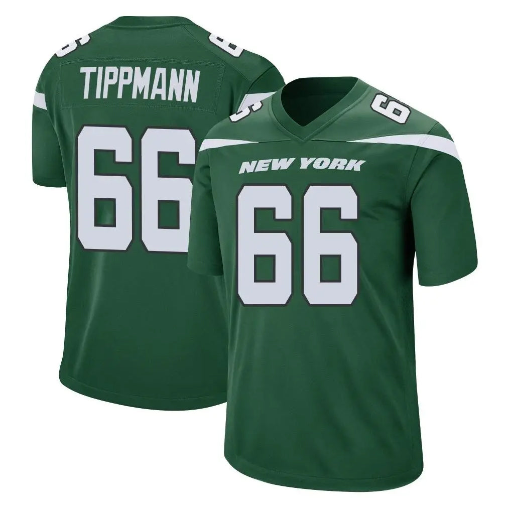 NY.Jets #66 Joe Tippmann Player Green Home Game Ldoa Stitched Jerseys