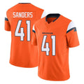 D.Broncos #41 Drew Sanders Player Orange Vapor F.U.S.E. Limited Home Game Ldoa Stitched Jerseys
