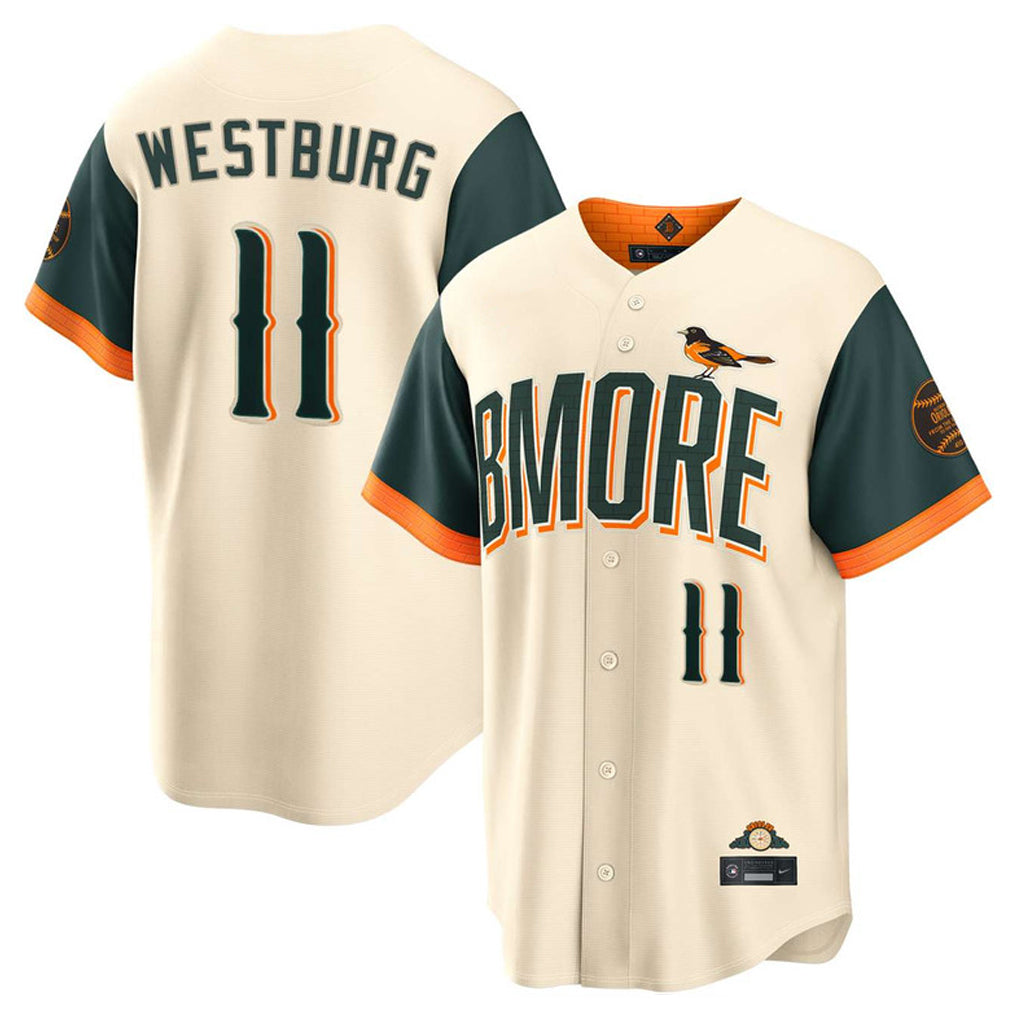 B.Orioles #11 Jordan Westburg Player Cream 2026 City Connect Home Game Ldoa Stitched Jerseys
