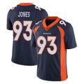 D.Broncos #93 D.J. Jones Player Navy Vapor Untouchable Limited Game Ldoa Stitched Jerseys