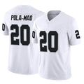 LV.Raiders #20 Isaiah Pola-Mao Player White Limited Vapor F.U.S.E. Home Game Ldoa Stitched Jerseys