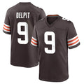 C.Browns #9 Grant Delpit Player Brown Home Game Ldoa Stitched Jerseys