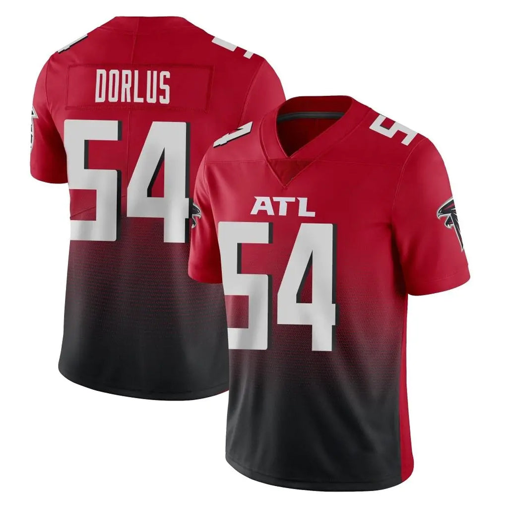 A.Falcons #54 Brandon Dorlus Player Red Vapor Untouchable Limited Home Game Ldoa Stitched Jerseys