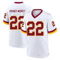 W.Commanders #22 Jacory Croskey-Merritt Player White Home Game Ldoa Stitched Jerseys