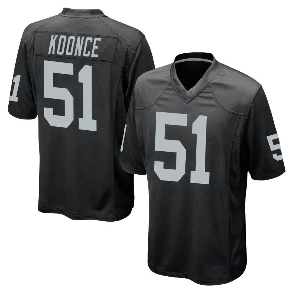 LV.Raiders #51 Malcolm Koonce Player Black Home Game Ldoa Stitched Jerseys