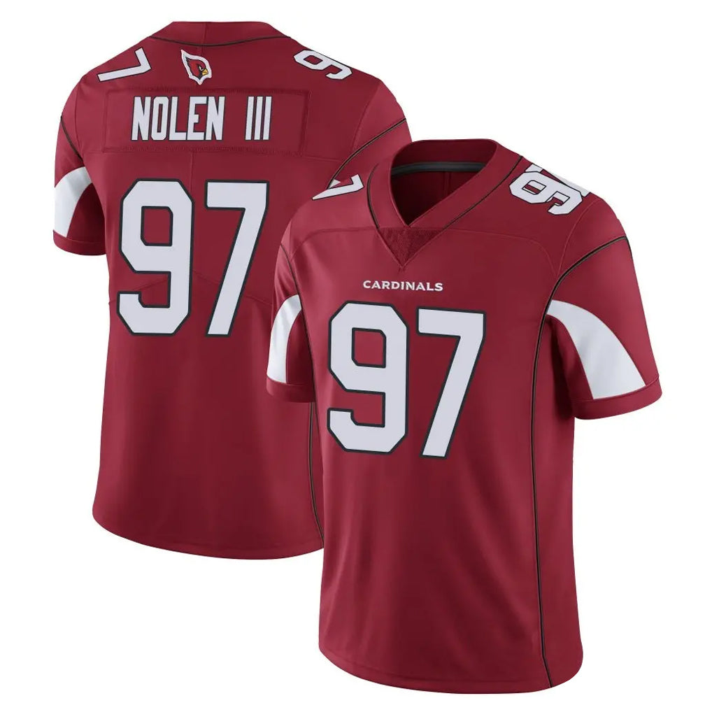 A.Cardinals #97 Walter Nolen III Player Cardinal Vapor Limited Home Game  Ldoa Stitched Jerseys