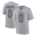 NE.Patriots #0 Christian Gonzalez Player Gray Fashion Limited Home Game Ldoa Stitched Jerseys