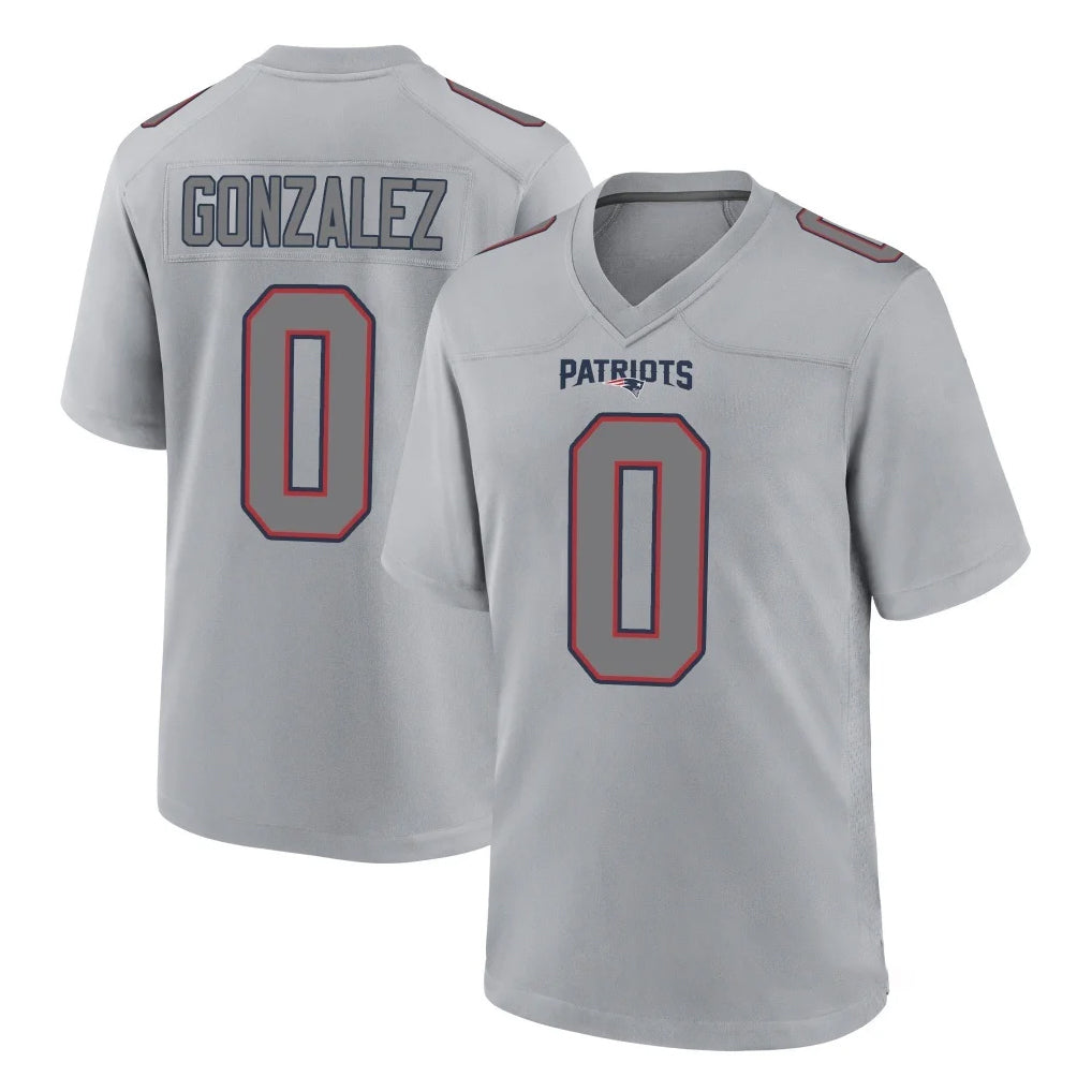 NE.Patriots #0 Christian Gonzalez Player Gray Fashion Limited Home Game Ldoa Stitched Jerseys