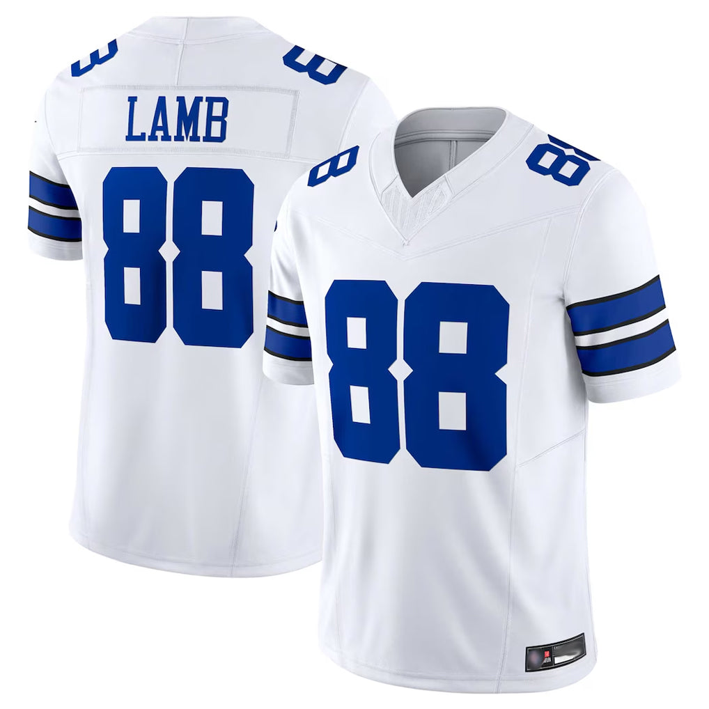 D.Cowboys #88 CeeDee Lamb Player White Limited Vapor F.U.S.E. Home Game Ldoa Stitched Jerseys
