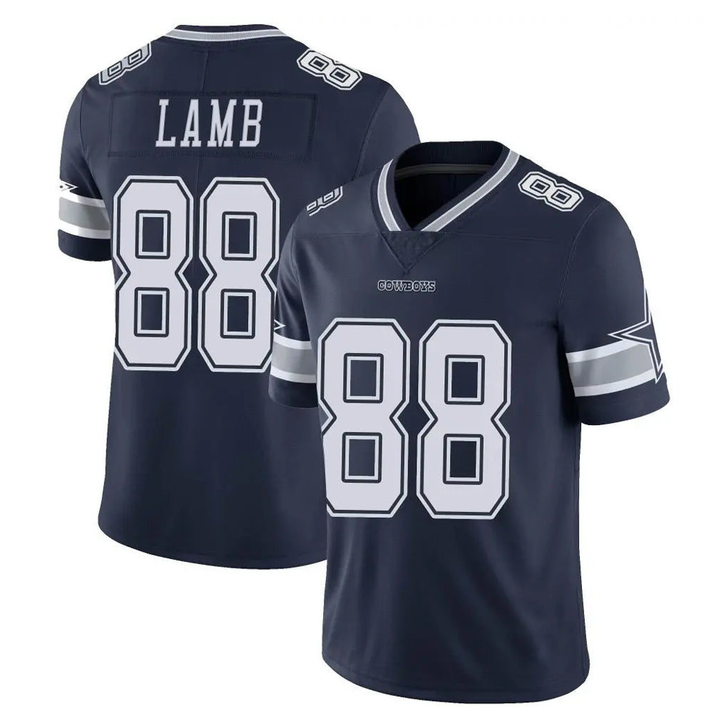 D.Cowboys #88 CeeDee Lamb Player Navy Vapor Untouchable Limited Home Game Ldoa Stitched Jerseys