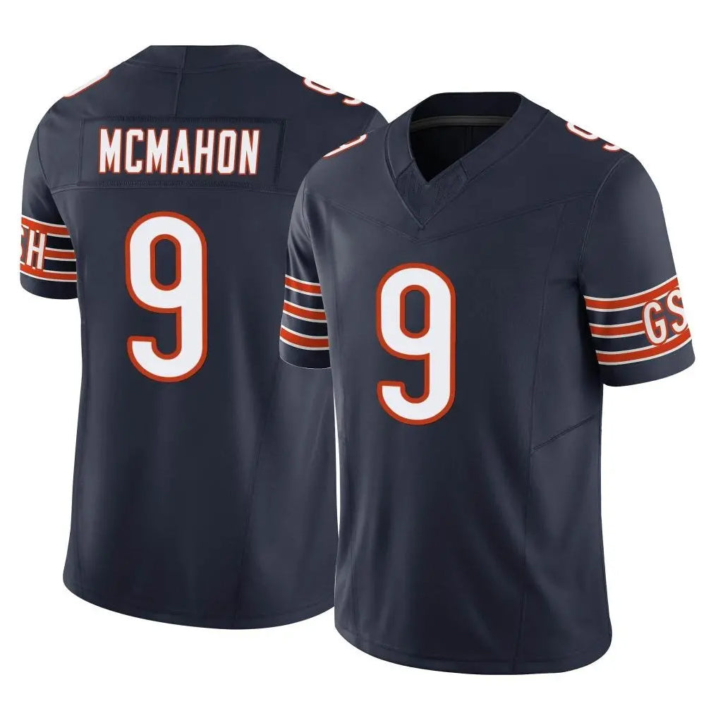 C.Bears #9 Jim McMahon Player Navy Vapor F.U.S.E. Limited Home Game Ldoa Stitched Jerseys