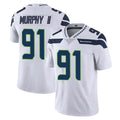 S.Seahawks #91 Byron Murphy II Player White Limited Vapor Untouchable Home Game Ldoa Stitched Jerseys