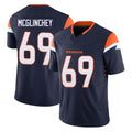 D.Broncos #69 Mike McGlinchey Player Navy Limited Vapor F.U.S.E. Home Game Ldoa Stitched Jerseys