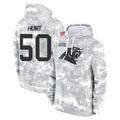 C.Panthers #50 Robert Hunt Player Arctic Camo Salute to Service Pullover Hoodies Limited Game Ldoa Stitched Jerseys