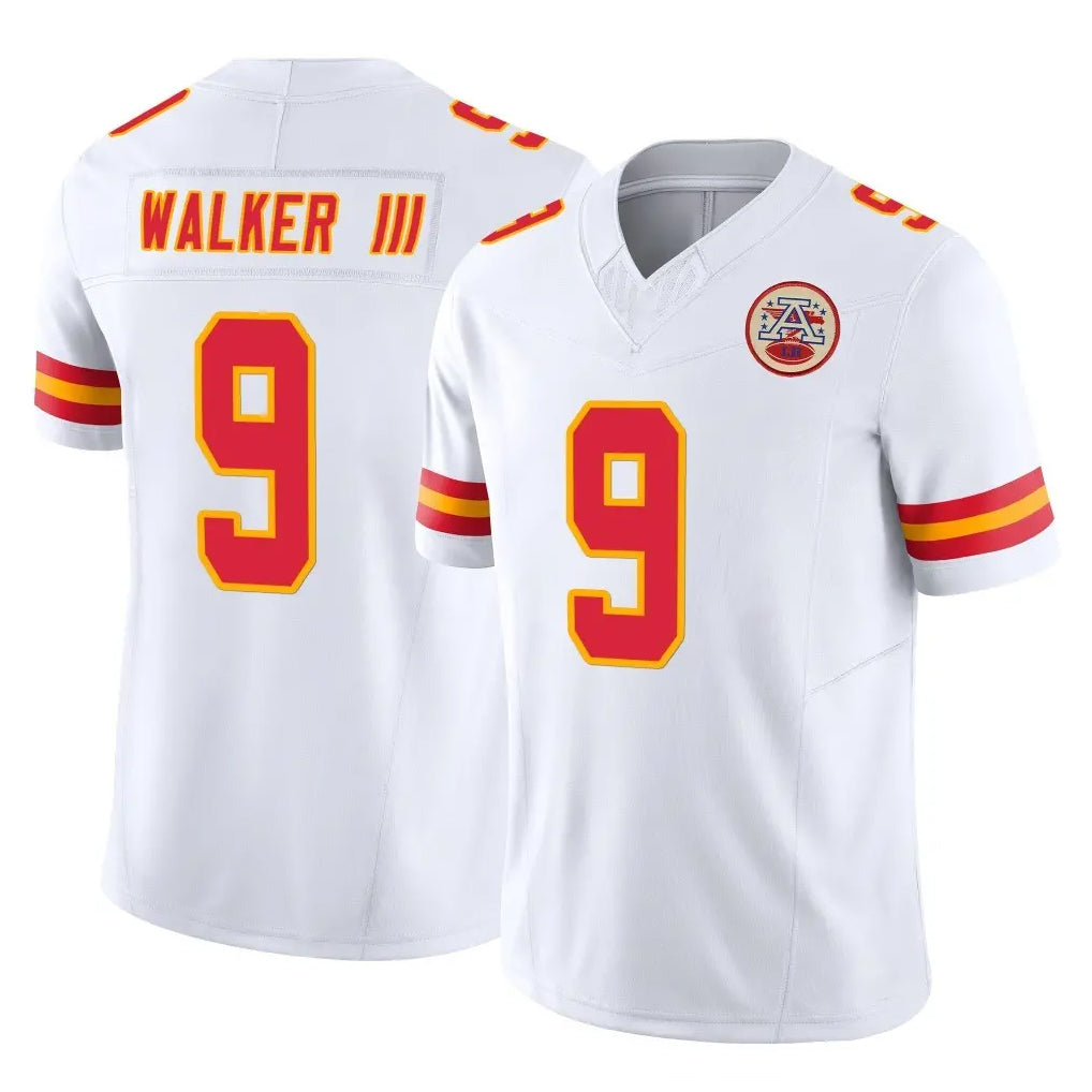KC.Chiefs #9 Kenneth Walker III Player White Limited Vapor F.U.S.E. Home Game Ldoa Stitched Jerseys
