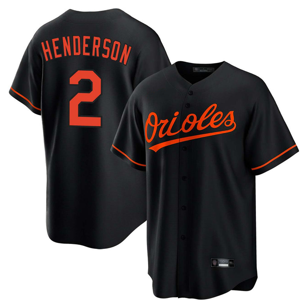 B.Orioles #2 Gunnar Henderson Player Black Home Game Ldoa Stitched Jerseys