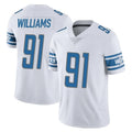 D.Lions #91 Tyleik Williams Player White Limited Vapor Untouchable Home Game Ldoa Stitched Jerseys