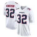 NE.Patriots #32 TreVeyon Henderson Player White Fashion Limited Home Game Ldoa Stitched Jerseys