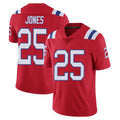 NE.Patriots #25 Marcus Jones Player Red Vapor Untouchable Home Game Ldoa Stitched Jerseys