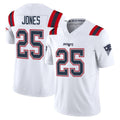 NE.Patriots #25 Marcus Jones Player White Limited Vapor F.U.S.E. Home Game Ldoa Stitched Jerseys
