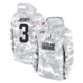 C.Browns #3 Jerry Jeudy Player Arctic Camo Salute to Service Hoodies Limited Game Ldoa Stitched Jerseys