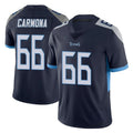 T.Titans #66 Fernando Carmona Jr. Player Navy Limited Vapor Untouchable Home Game Ldoa Stitched Jerseys