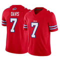 B.Bills #7 Ray Davis Player Red Vapor F.U.S.E. Limited Ldoa Stitched Jerseys