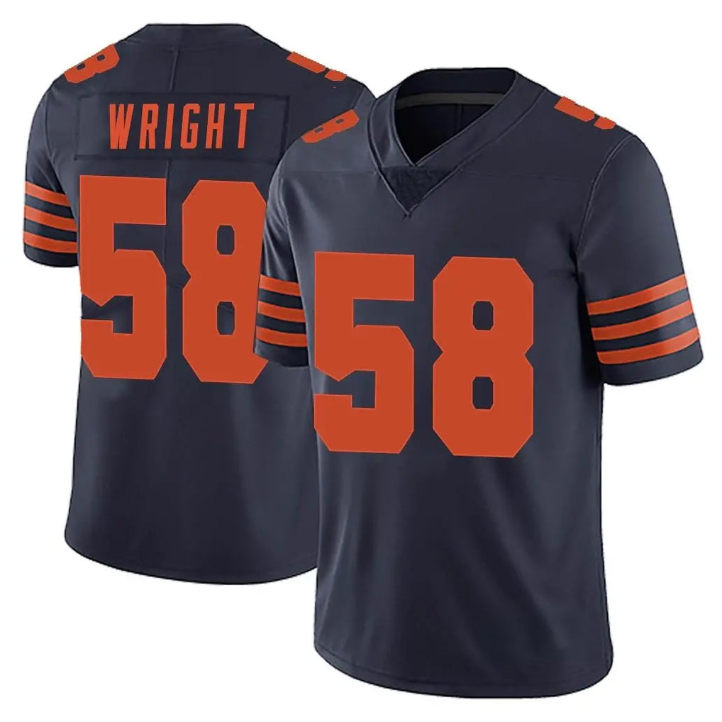 C.Bears #58 Darnell Wright Player Navy Blue Alternate Vapor Untouchable Limited Ldoa Stitched Jerseys