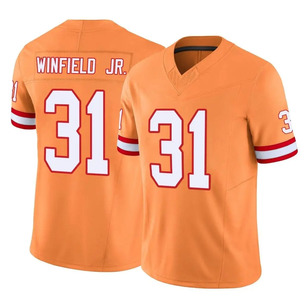 TB.Buccaneers #31 Antoine Winfield Jr. Player Orange Limited Vapor F.U.S.E. Home Game Ldoa Stitched Jerseys