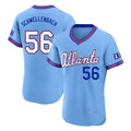 A.Braves #56 Spencer Schwellenbach Player Powder Blue 2026 City Connect T-shirt Limited Elite Home Game Ldoa Stitched Jerseys
