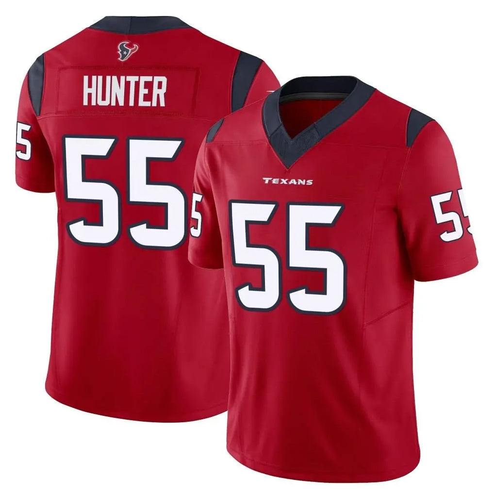 H.Texans #55 Danielle Hunter Player Red Limited Vapor F.U.S.E. Home Game Ldoa Stitched Jerseys