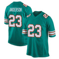 M.Dolphins #23 Zayne Anderson Player Aqua Alternate Home Game Ldoa Stitched Jerseys