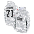 C.Browns #71 Tytus Howard Player Arctic Camo Salute to Service Hoodies Limited Game Ldoa Stitched Jerseys