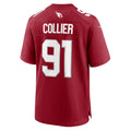 A.Cardinals #91 L.J. Collier Player Cardinal Game Home Ldoa Stitched Jerseys