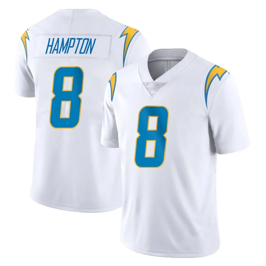 LA.Chargers #8 Omarion Hampton Player White Limited Vapor Untouchable Home Game Ldoa Stitched Jerseys