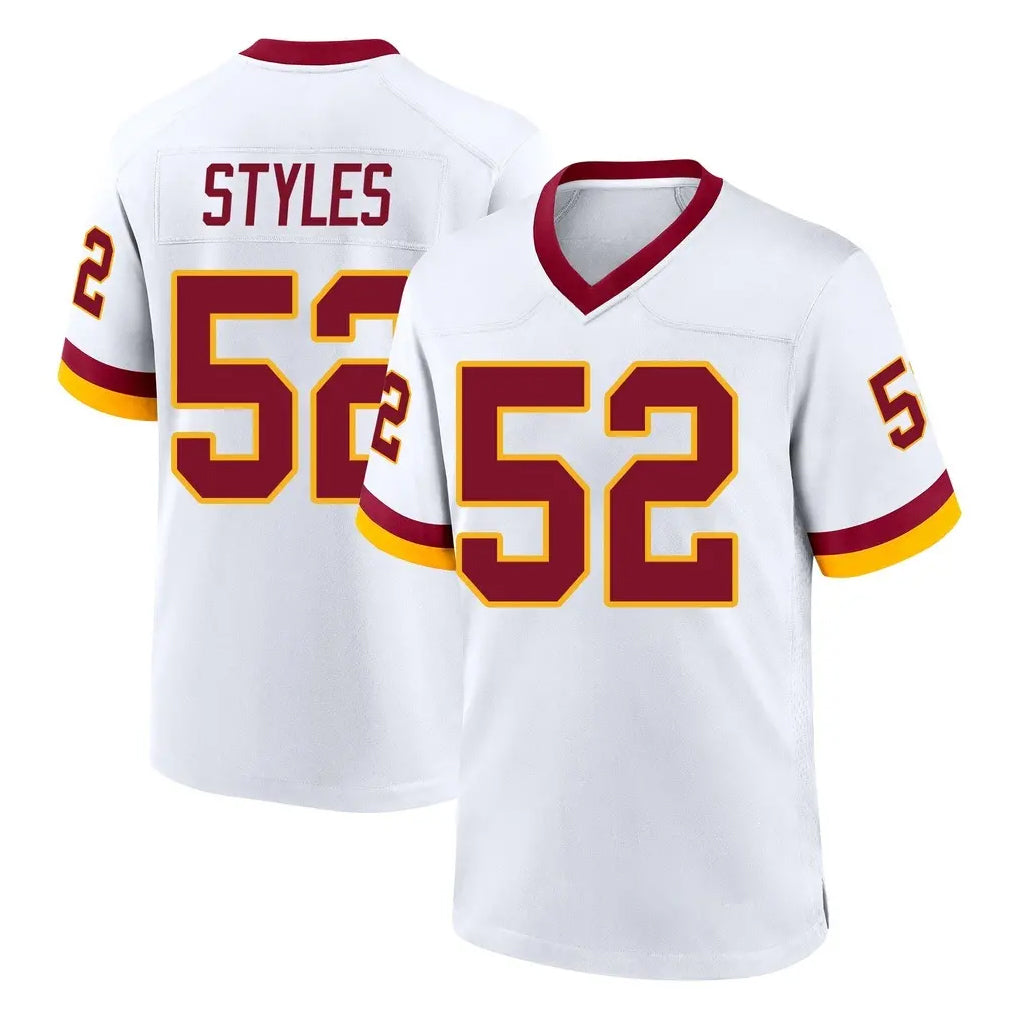 W.Commanders #52 Sonny Styles Player White Home Game Ldoa Stitched Jerseys