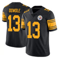 P.Steelers #13 Rico Dowdle Player Black Limited Color Rush Home Game Ldoa Stitched Jerseys