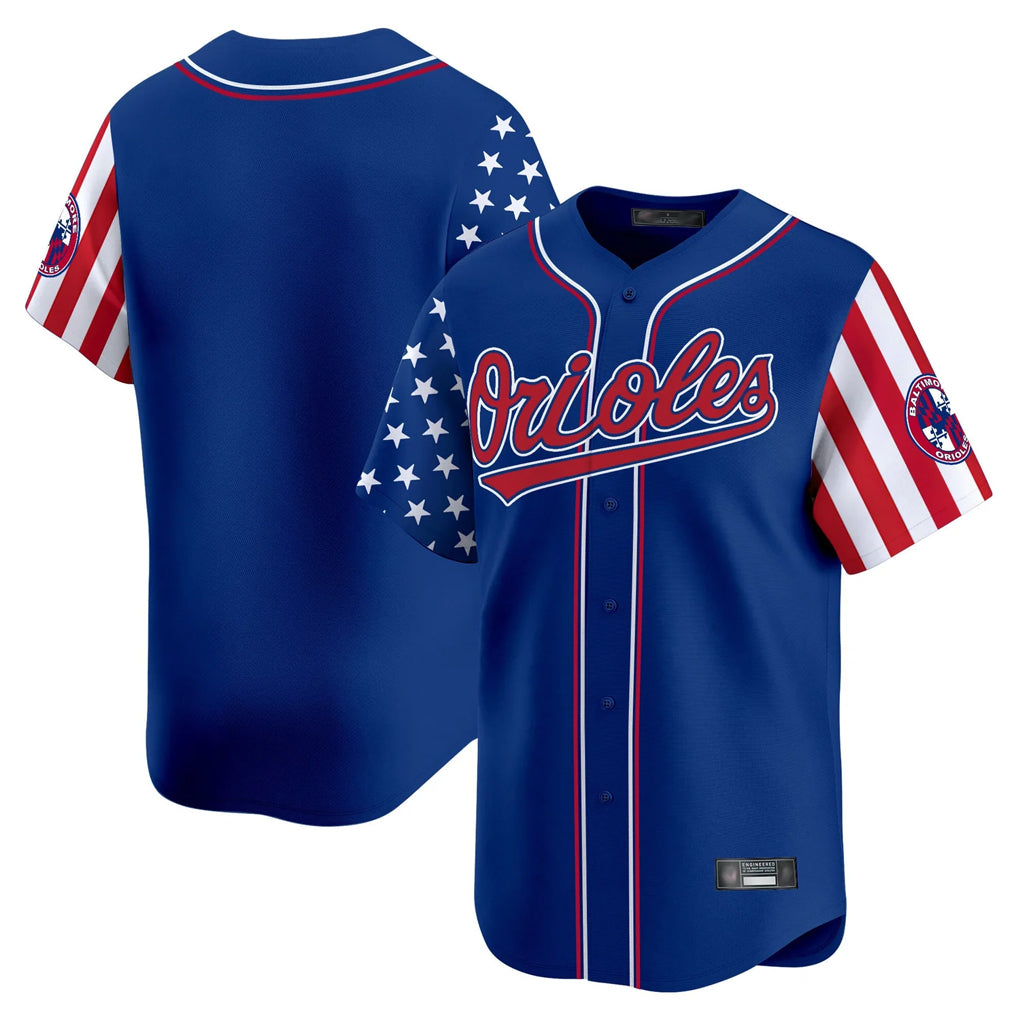 B.Orioles Blank Player Royal Independence Day Vapor Premier Limited Home Game Ldoa Stitched Jerseys