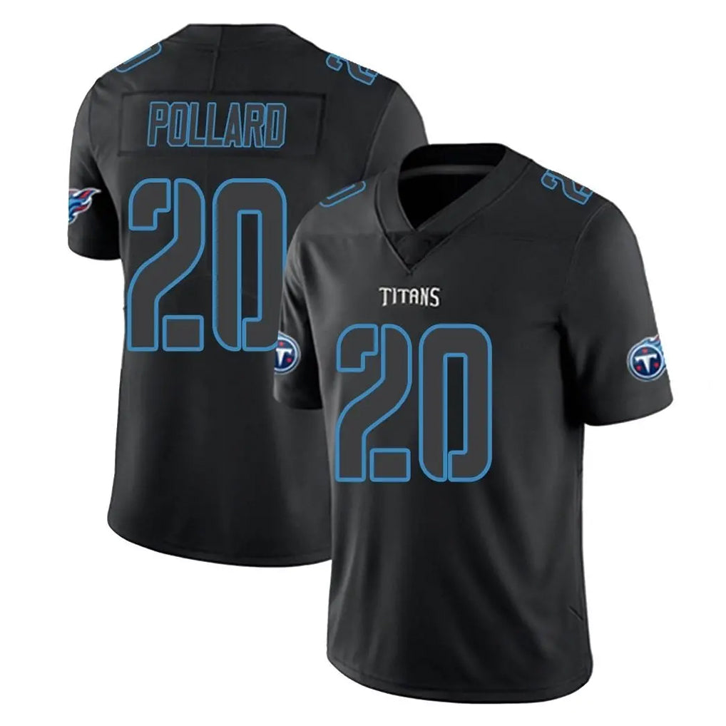 T.Titans #20 Tony Pollard Player Black Impact Limited Home Game Ldoa Stitched Jerseys