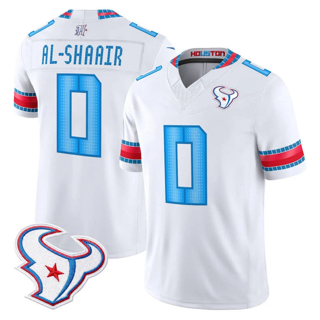 H.Texans #0 Azeez Al-Shaair Player Whtie 2026 Rivalries Vapor Limited Home Game Ldoa Stitched jerseys