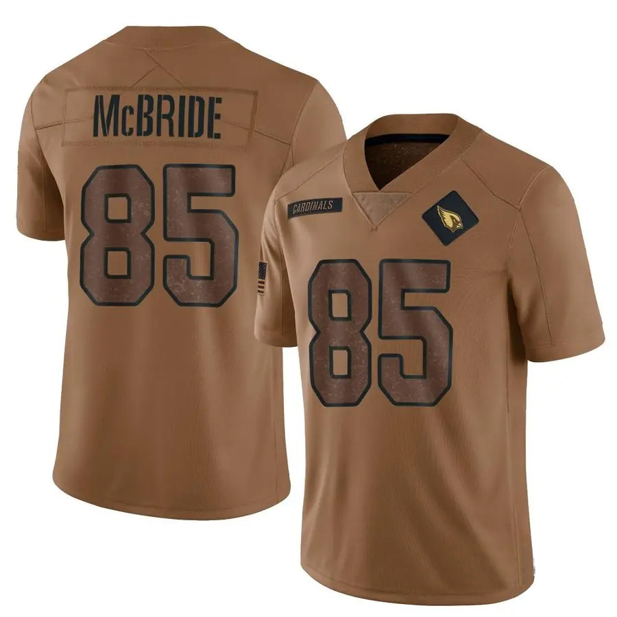 A.Cardinals #85 Trey McBride Player Black Limited Reflective Ldoa Stitched Jerseys