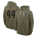 NY.Jets #44 Jamien Sherwood Player Olive Salute to Service Pullover Hoodies Limited Ldoa Stitched Jerseys