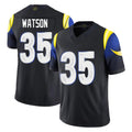 LA.Rams #35 Jaylen Watson Player Black Midnight Rivalries Collection Limited Home Game Ldoa Stitched Jerseys