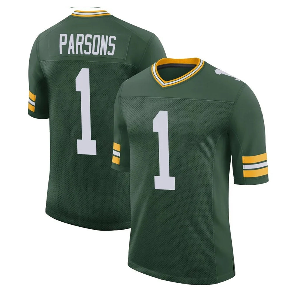 GB.Packers #1 Micah Parsons Player Green Limited Classic Home Game Ldoa Stitched Jerseys