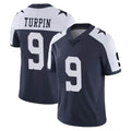 D.Cowboys #9 KaVontae Turpin Player Navy-White Limited Alternate Vapor Untouchable Home Game Ldoa Stitched Jerseys